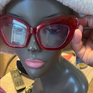 Elegant Red Women's Sunglasses